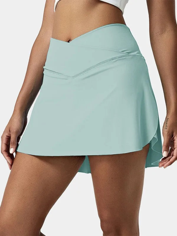 Women's High Waist Athletic Golf Skorts – Pleated Tennis Skirt with Pockets for Running