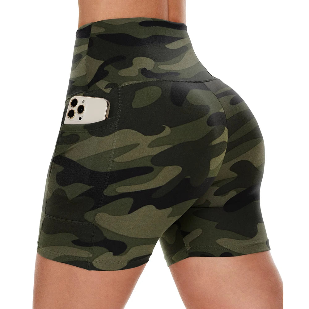 High Waist Tie Dye Sports Shorts for Women - ComfortAthletica